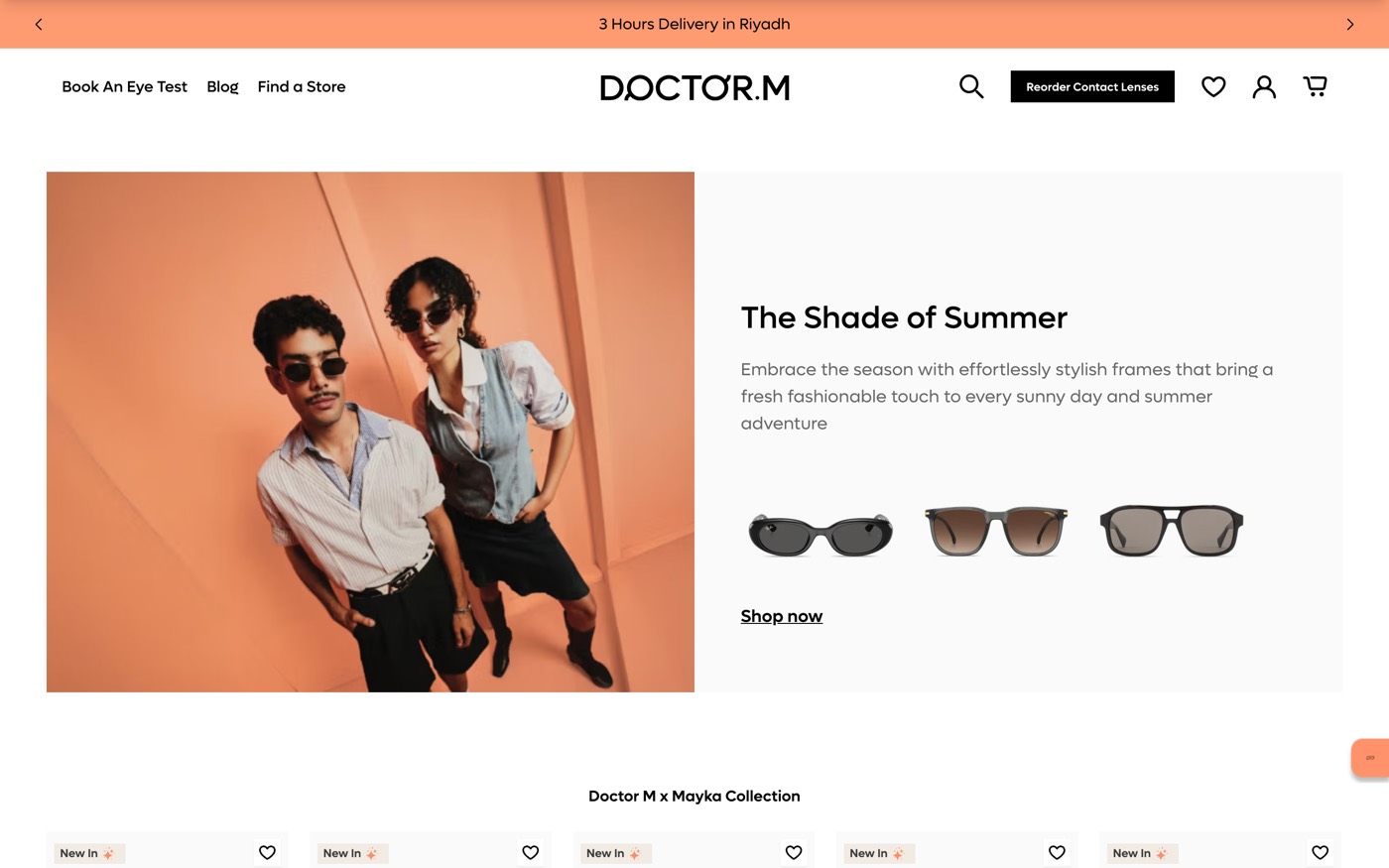 Doctor M e-commerce storefront, sa-en